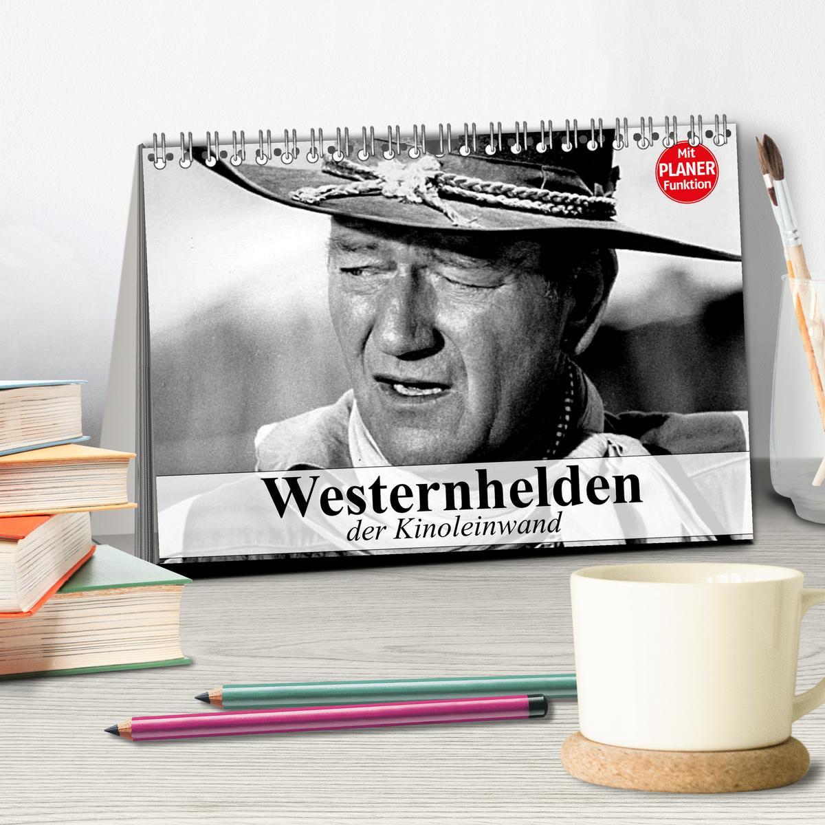 Bild: 9783435528776 | Westernhelden der Kinoleinwand (Tischkalender 2025 DIN A5 quer),...