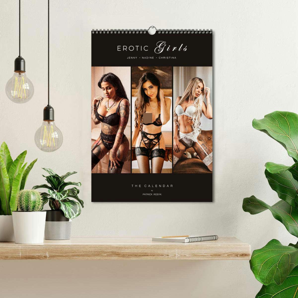 Bild: 9783435843602 | Erotic Girls - Jenny Nadine Christina (Wandkalender 2025 DIN A3...