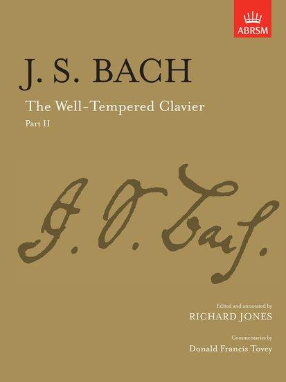 Cover: 9781854726551 | The Well-Tempered Clavier, Part II | [paper cover] | Richard Jones