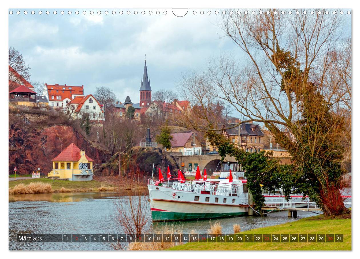 Bild: 9783435230082 | Unterwegs in Halle (Wandkalender 2025 DIN A3 quer), CALVENDO...