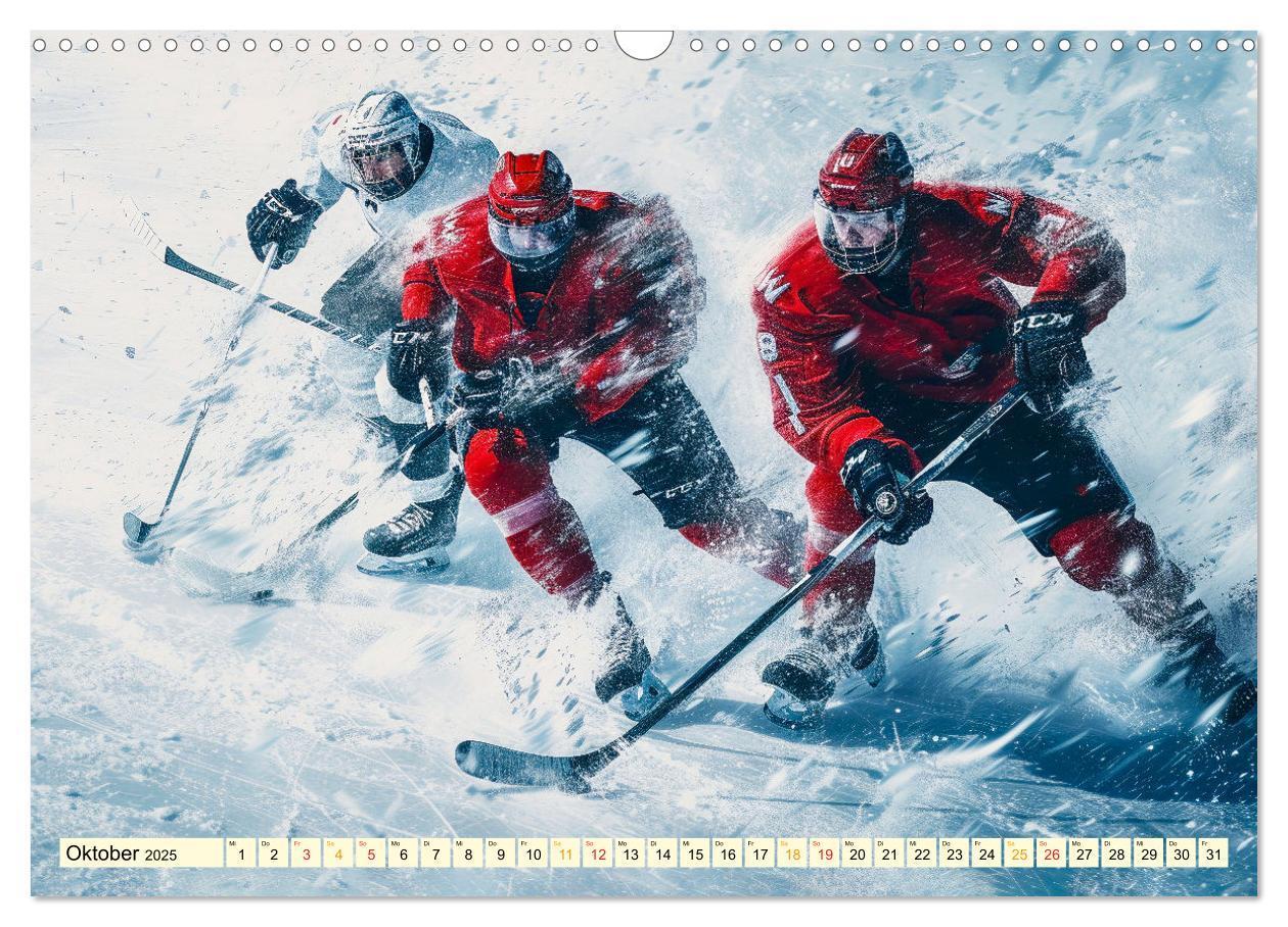 Bild: 9783383776939 | Eishockey - tolle Momente (Wandkalender 2025 DIN A3 quer), CALVENDO...