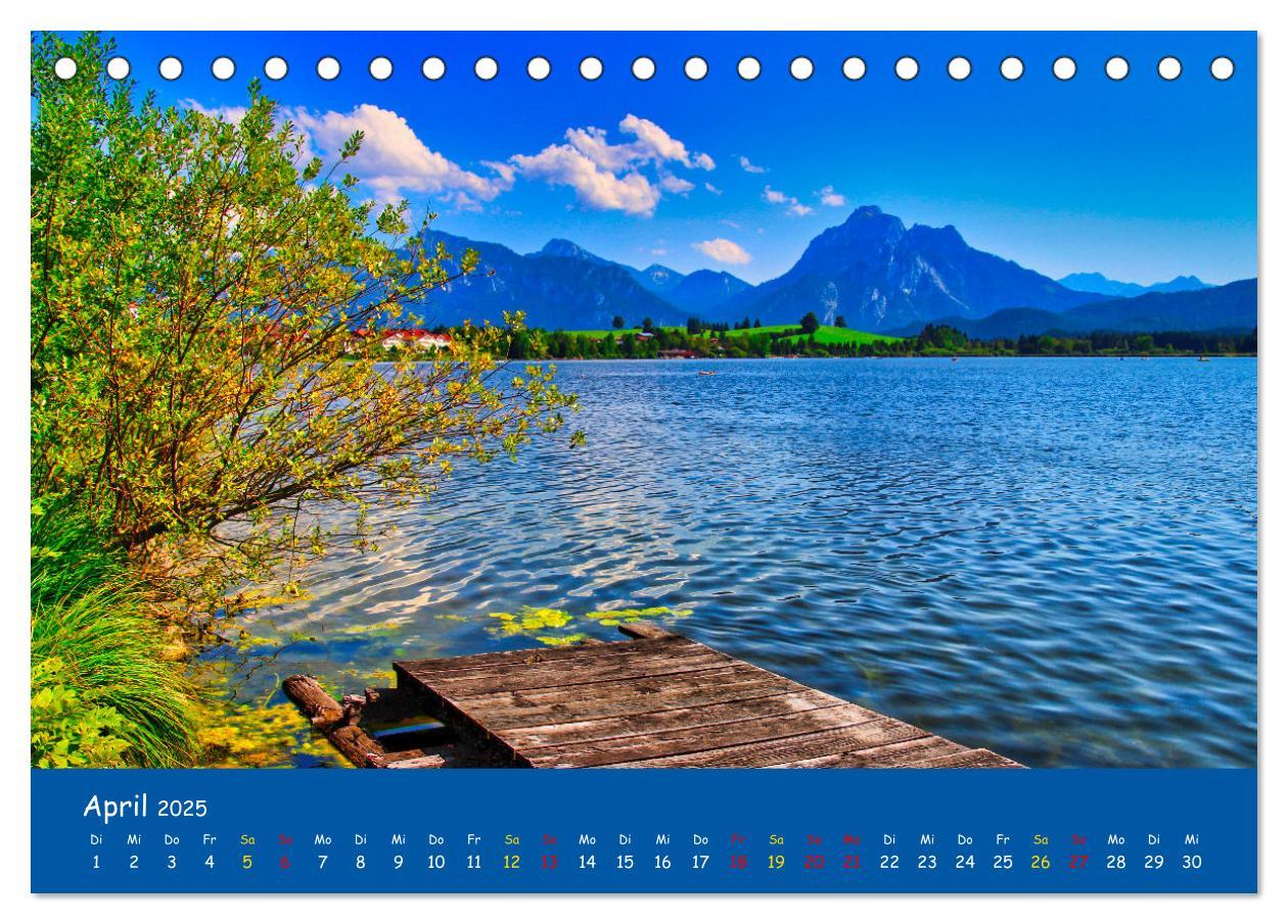 Bild: 9783435059744 | Allgäu Liebe (Tischkalender 2025 DIN A5 quer), CALVENDO Monatskalender