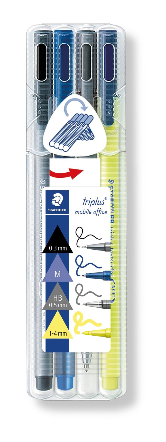 Cover: 4007817340004 | STAEDTLER Fineliner triplus® 4er Set | 34 SB4 | 2020 | STAEDTLER