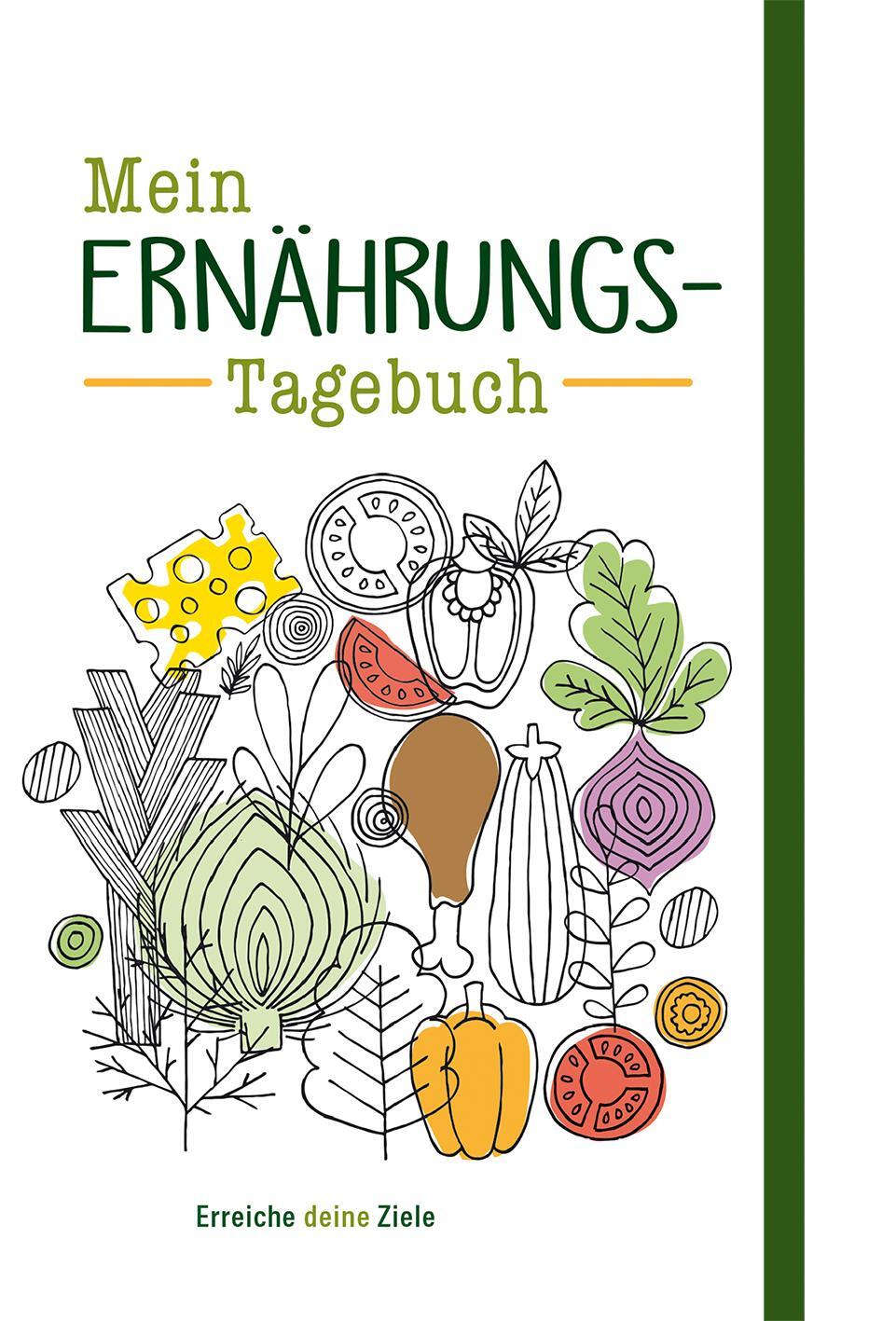 Cover: 9783863137373 | Mein Ernährungs-Tagebuch | Eintragbuch mit Lesebändchen und Gummiband