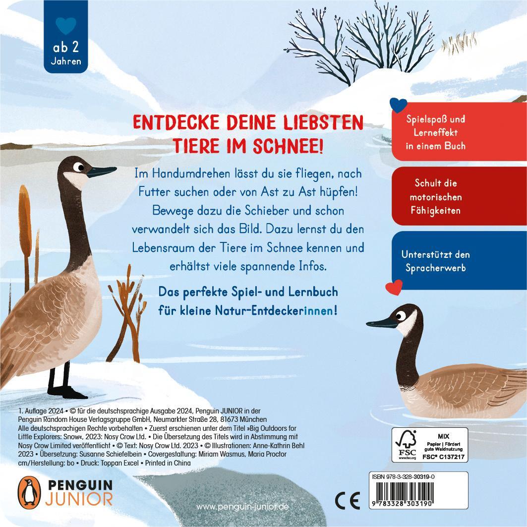 Bild: 9783328303190 | Komm mit nach draußen! - Tiere im Schnee | Susanne Schiefelbein | Buch