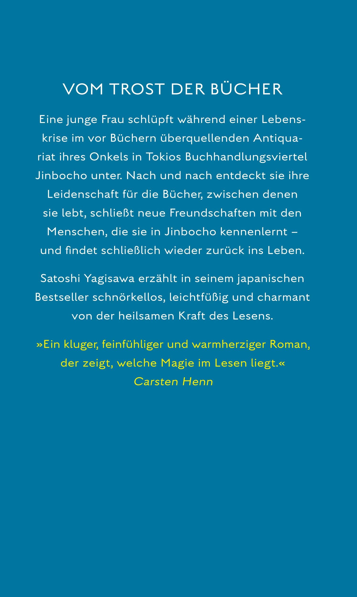 Rückseite: 9783458643692 | Die Tage in der Buchhandlung Morisaki | Satoshi Yagisawa | Buch | 2023