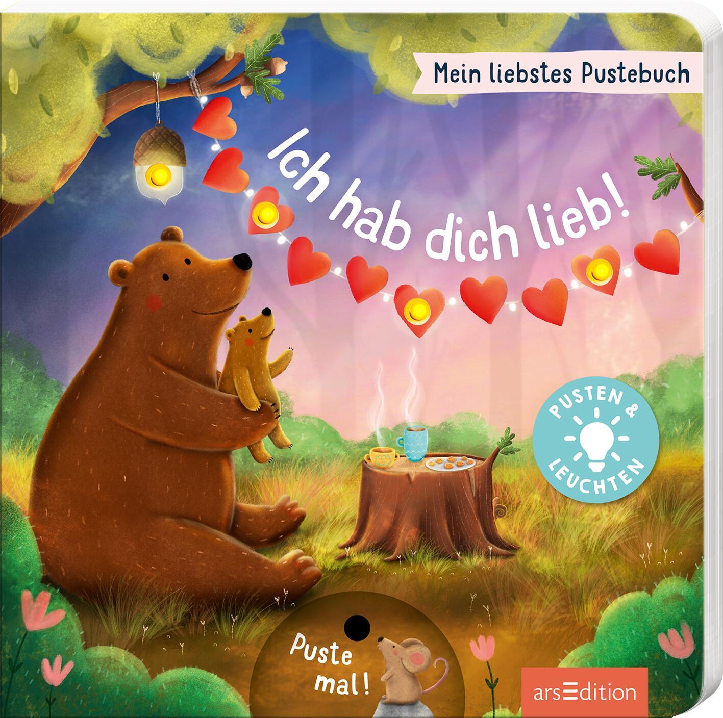 Cover: 9783845848549 | Mein liebstes Pustebuch - Ich hab dich lieb! | Pusten &amp; leuchten