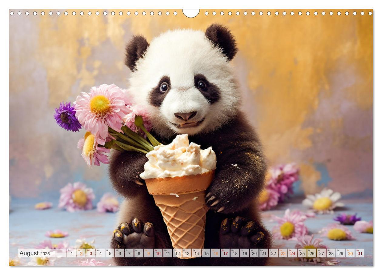 Bild: 9783383893636 | Die Abenteuer des kleinen Panda (Wandkalender 2025 DIN A3 quer),...