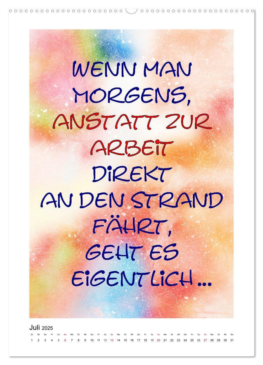 Bild: 9783435947768 | Humor und Ironie. Lustige Sprüche (Wandkalender 2025 DIN A2 hoch),...