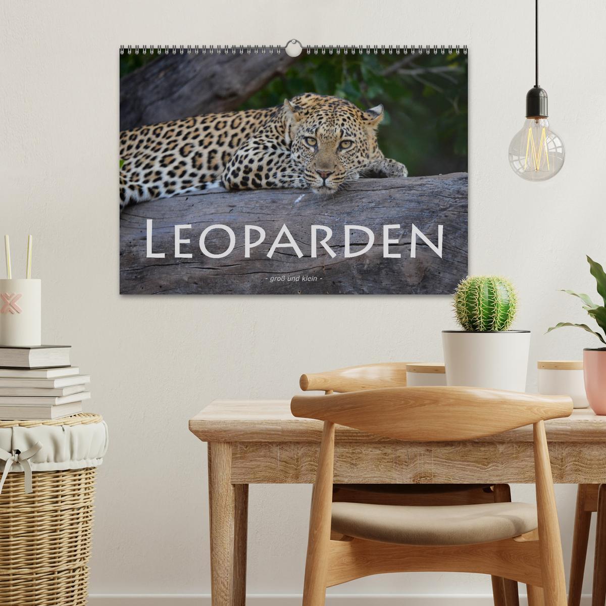 Bild: 9783435365753 | Leoparden - groß und klein (Wandkalender 2025 DIN A3 quer),...