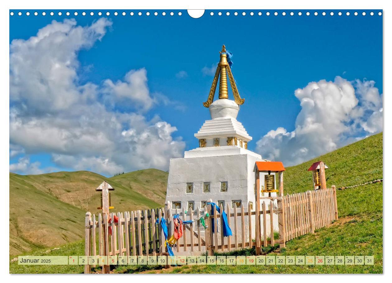 Bild: 9783435438457 | Reise durch Asien - Mongolei (Wandkalender 2025 DIN A3 quer),...