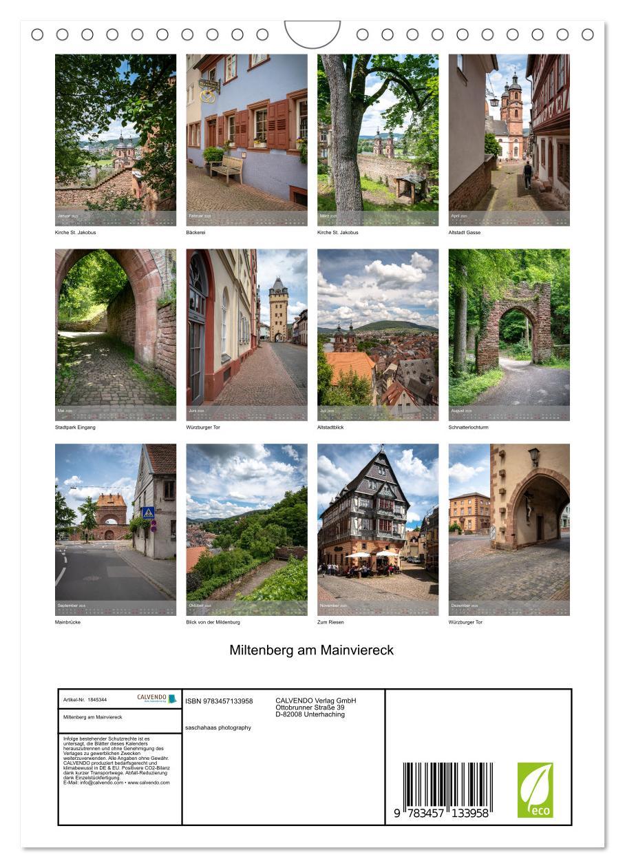 Bild: 9783457133958 | Miltenberg am Mainviereck (Wandkalender 2025 DIN A4 hoch), CALVENDO...