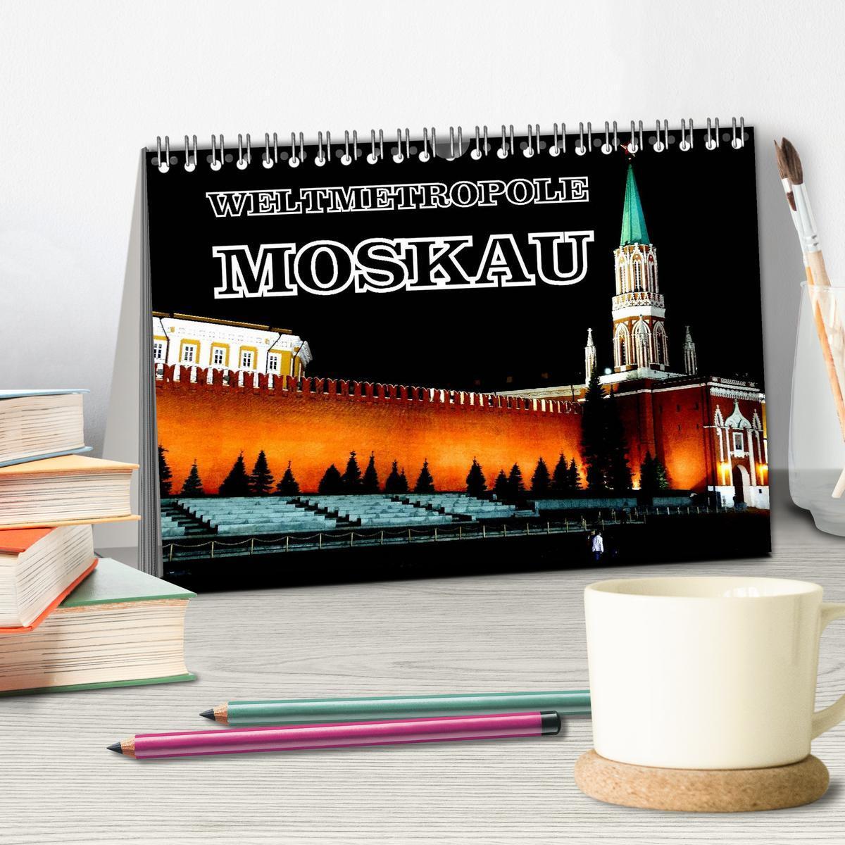 Bild: 9783435591121 | Weltmetropole Moskau (Tischkalender 2025 DIN A5 quer), CALVENDO...