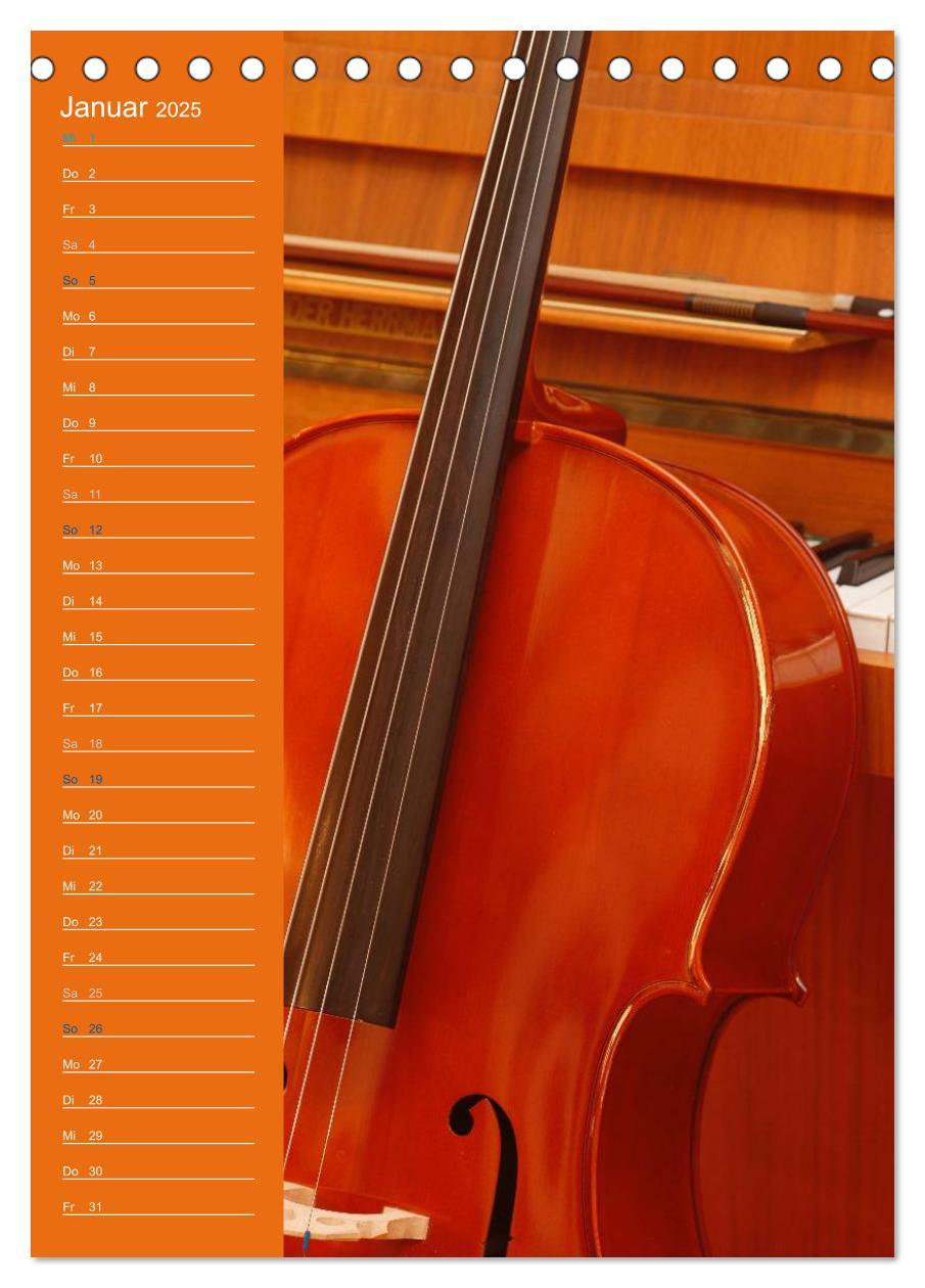 Bild: 9783457009536 | Geliebtes Cello (Tischkalender 2025 DIN A5 hoch), CALVENDO...