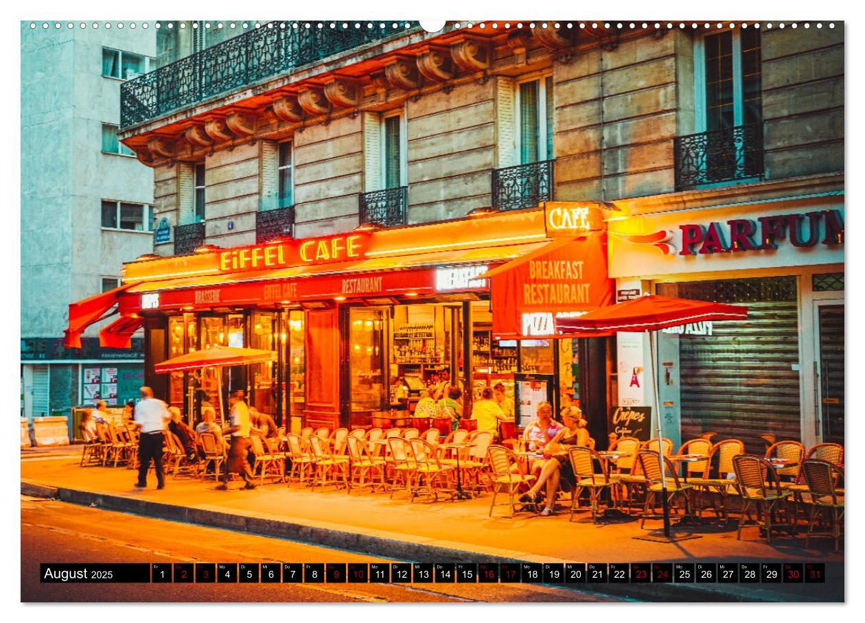 Bild: 9783435365890 | Paris Bistros (Wandkalender 2025 DIN A2 quer), CALVENDO Monatskalender