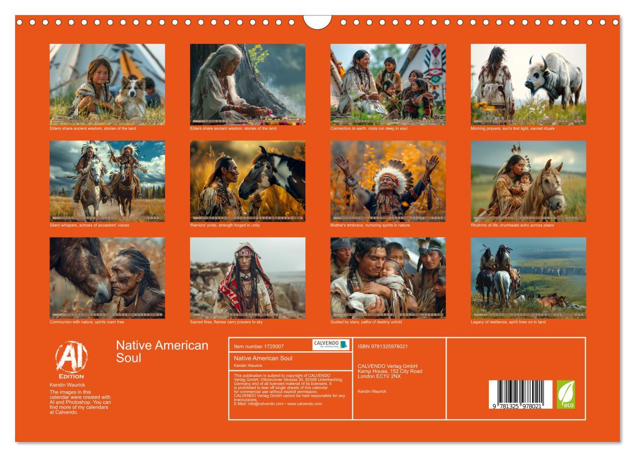 Bild: 9781325978021 | Native American Soul (Wall Calendar 2025 DIN A3 landscape),...