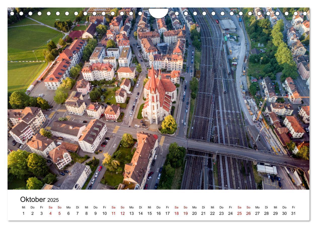 Bild: 9783435120826 | Luftbildkalender St. Gallen 2025 (Wandkalender 2025 DIN A4 quer),...