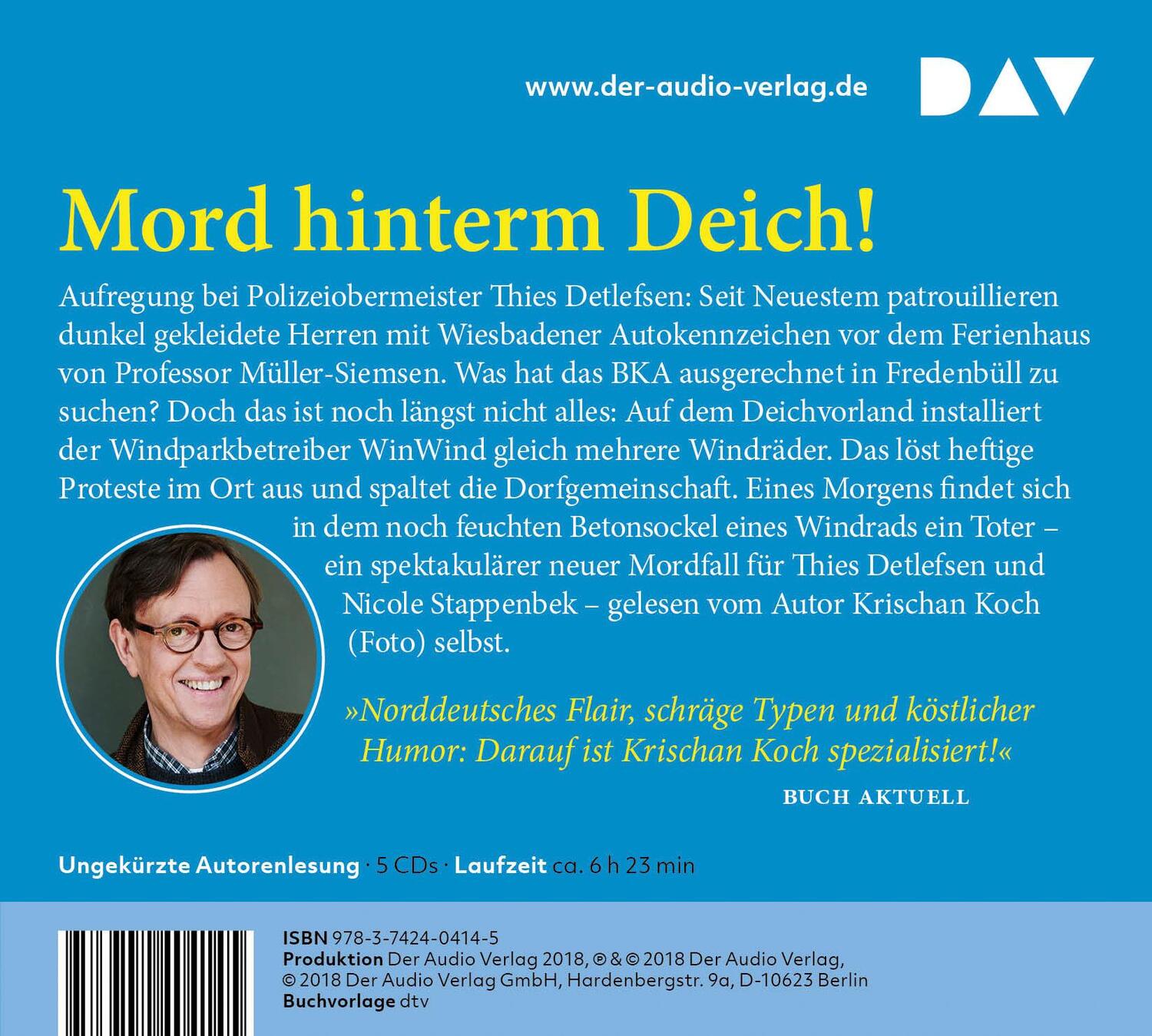 Rückseite: 9783742404145 | Pannfisch für den Paten. Ein Küstenkrimi | Krischan Koch | Audio-CD