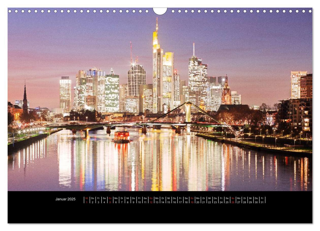 Bild: 9783435677559 | Frankfurt (Wandkalender 2025 DIN A3 quer), CALVENDO Monatskalender