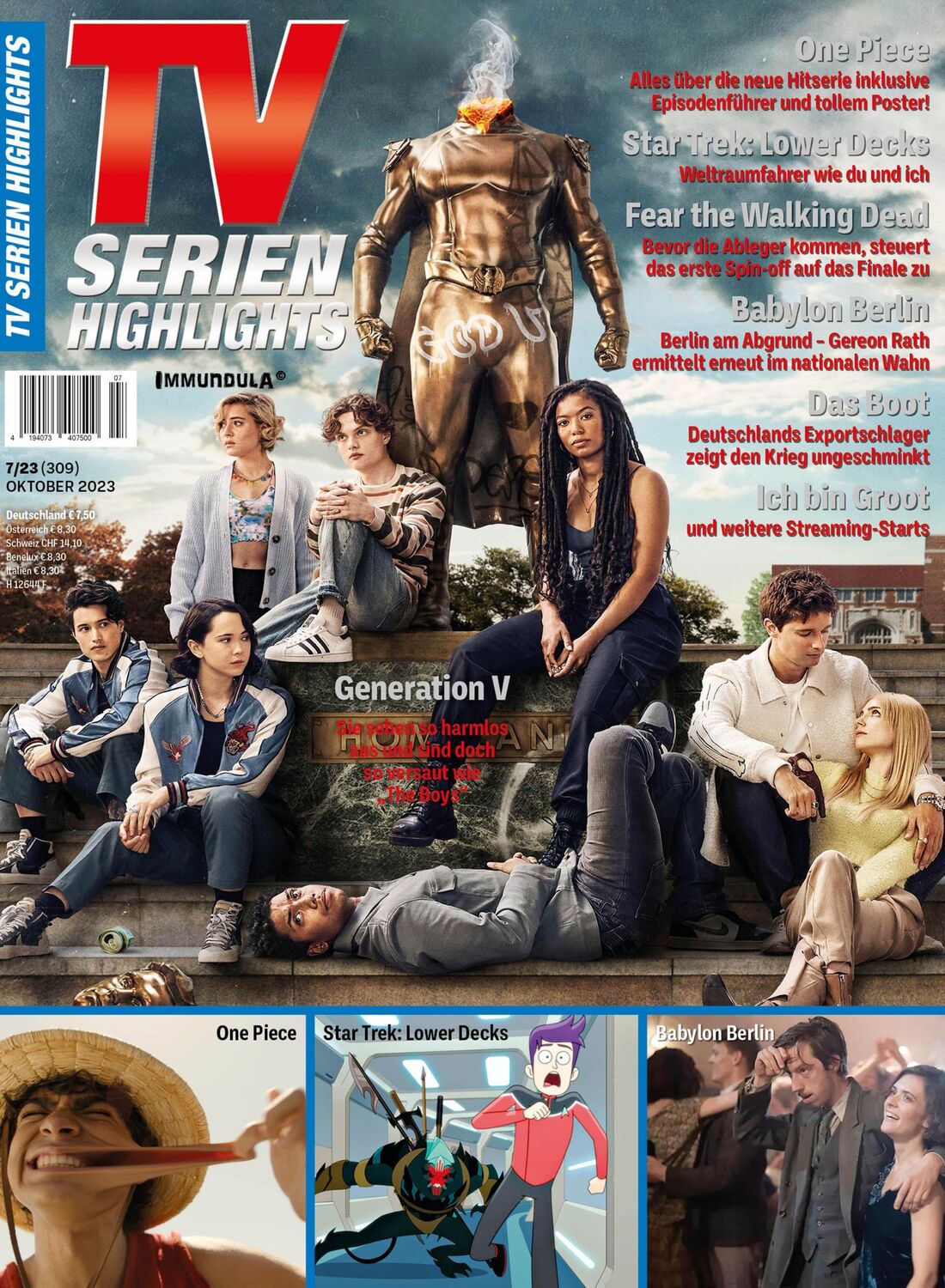 Cover: 9783959364751 | TV SERIENHIGHLIGHTS Ausgabe Oktober 2023 (#309) | Björn Sülter (u. a.)