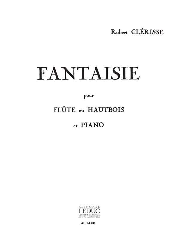 Cover: 9790046247811 | Fantaisie pour flute ou hautbois et piano | Robert Clerisse | Buch