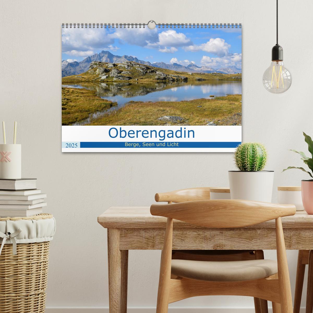 Bild: 9783435107001 | Oberengadin - Berge, Seen und Licht (Wandkalender 2025 DIN A3...