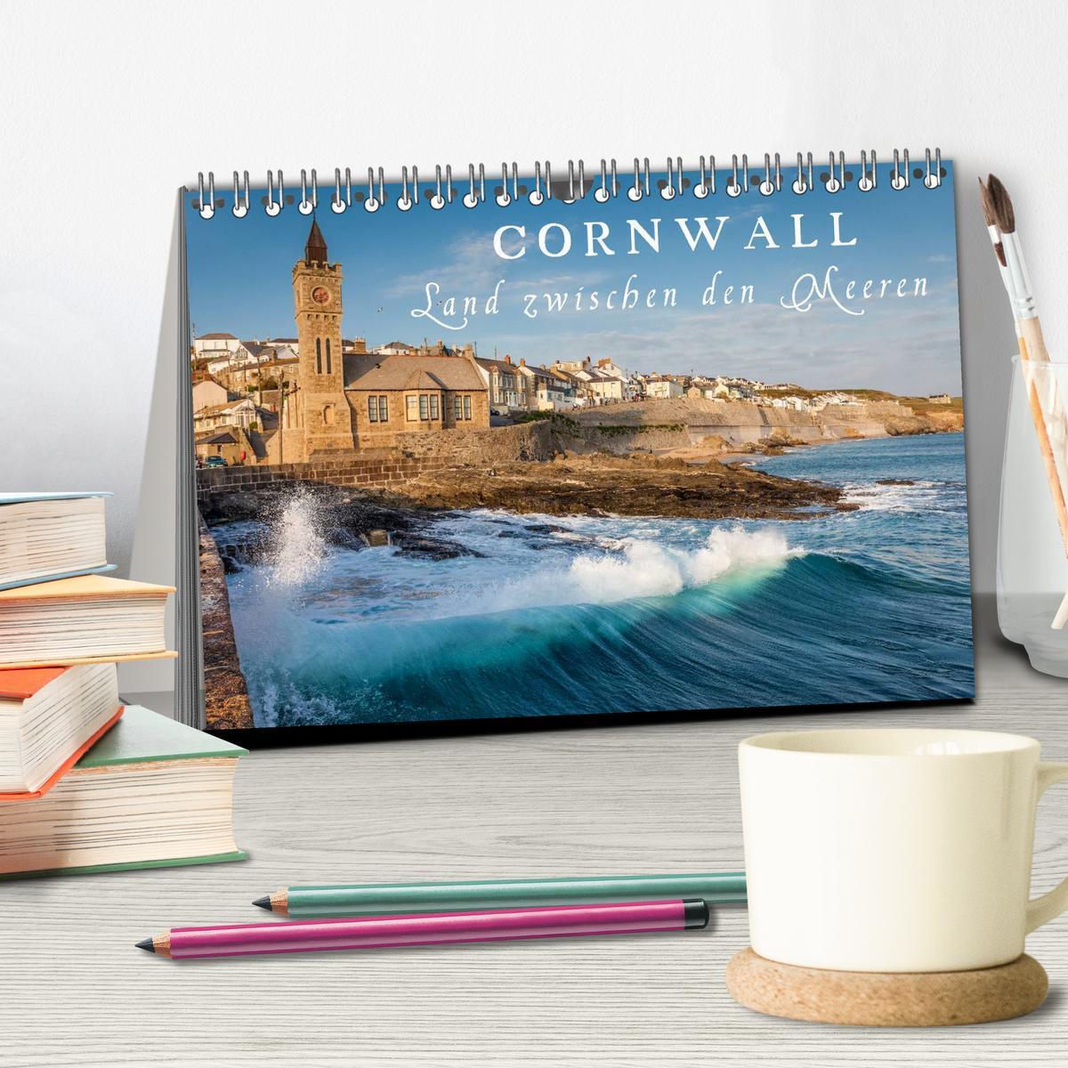 Bild: 9783435673582 | Cornwall - Land zwischen den Meeren (Tischkalender 2025 DIN A5...