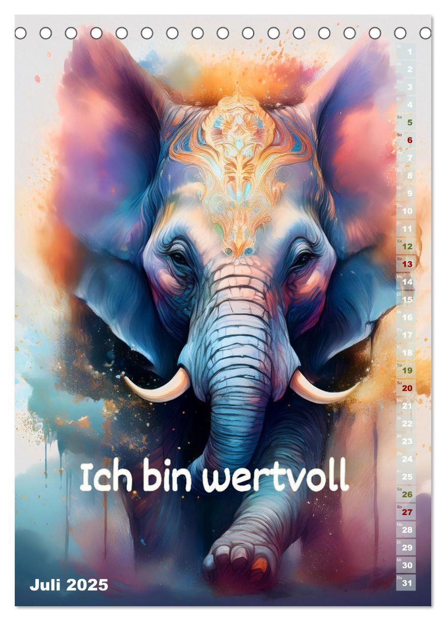 Bild: 9783457164532 | Ich bin stark - Ein tierischer Affirmationskalender (Tischkalender...