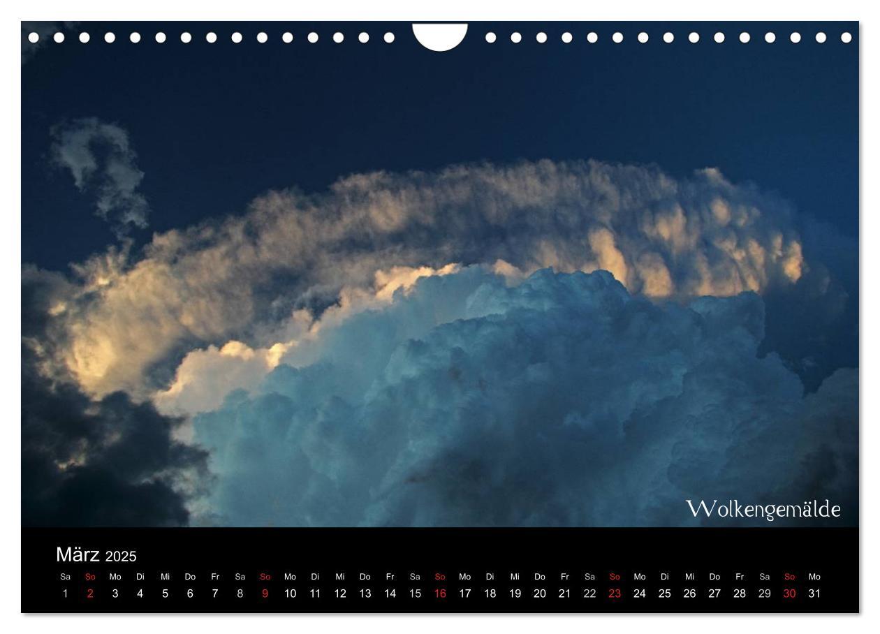 Bild: 9783435799503 | Wolken-Kunstwerke (Wandkalender 2025 DIN A4 quer), CALVENDO...