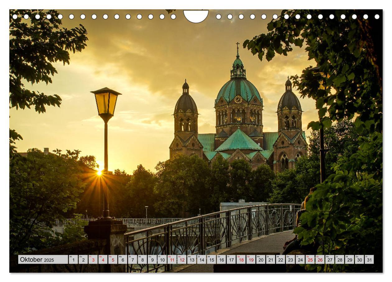 Bild: 9783435396733 | München - Lichter der Großstadt (Wandkalender 2025 DIN A4 quer),...