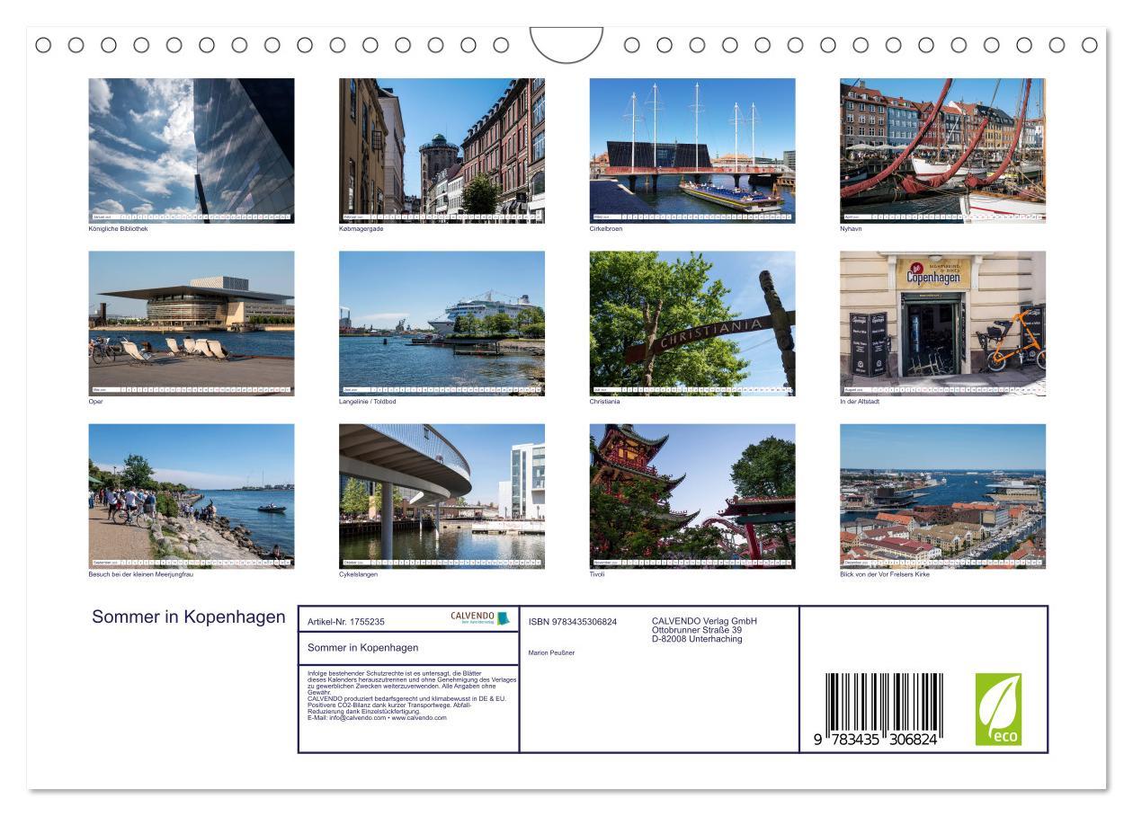 Bild: 9783435306824 | Sommer in Kopenhagen (Wandkalender 2025 DIN A4 quer), CALVENDO...