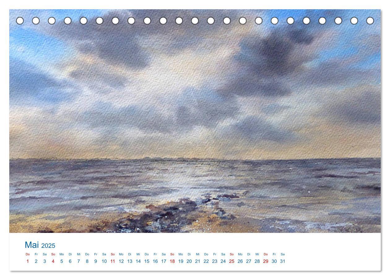 Bild: 9783457146804 | Föhr - Aquarelle (Tischkalender 2025 DIN A5 quer), CALVENDO...