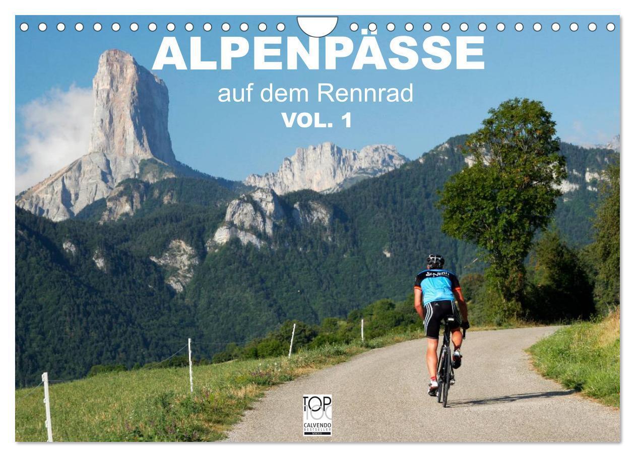 Cover: 9783435834273 | Alpenpässe auf dem Rennrad Vol. 1 (Wandkalender 2025 DIN A4 quer),...