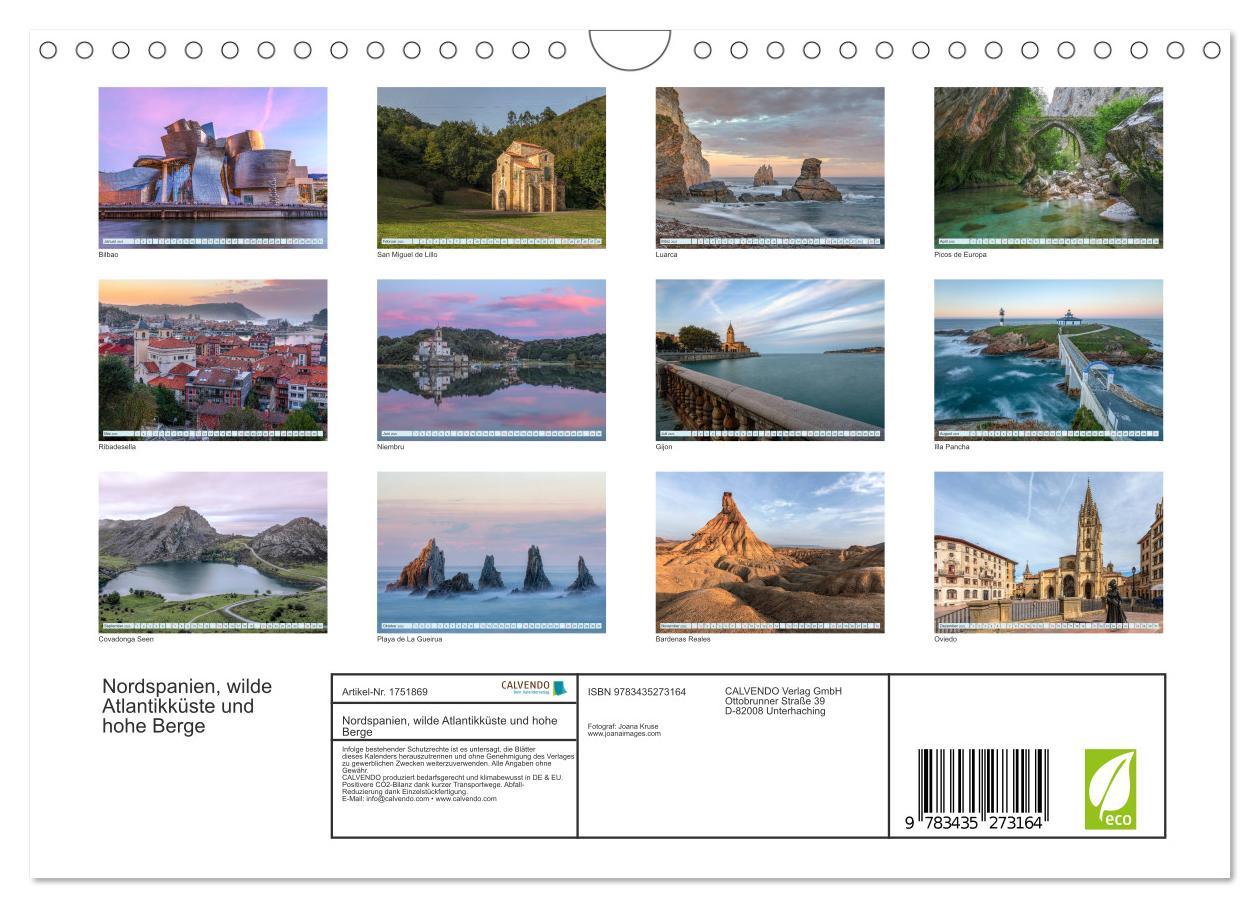 Bild: 9783435273164 | Nordspanien, wilde Atlantikküste und hohe Berge (Wandkalender 2025...