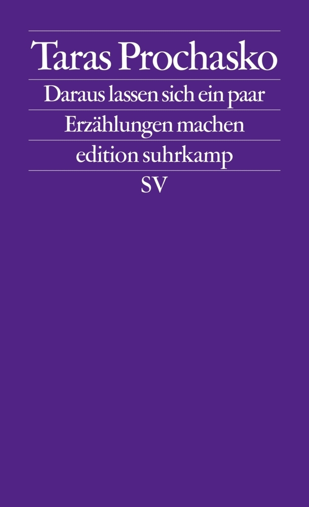 Cover: 9783518125786 | Daraus lassen sich ein paar Geschichten machen | Deutsche Erstausgabe