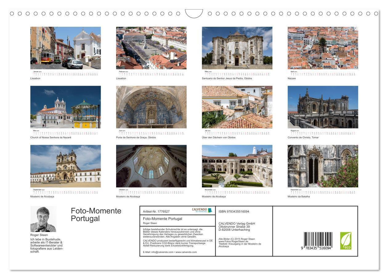 Bild: 9783435516094 | Foto-Momente Portugal (Wandkalender 2025 DIN A3 quer), CALVENDO...