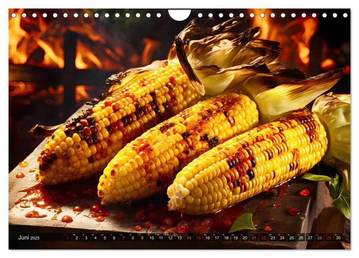 Bild: 9783383847509 | BBQ Feuerzauber - Grillkalender (Wandkalender 2025 DIN A4 quer),...