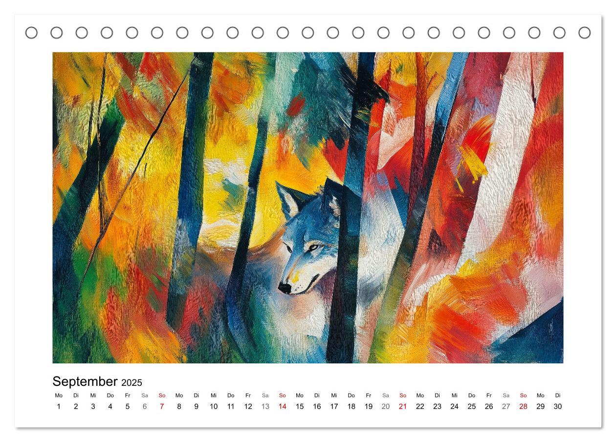 Bild: 9783457238257 | Expressionistisch durchs Jahr (Tischkalender 2025 DIN A5 quer),...