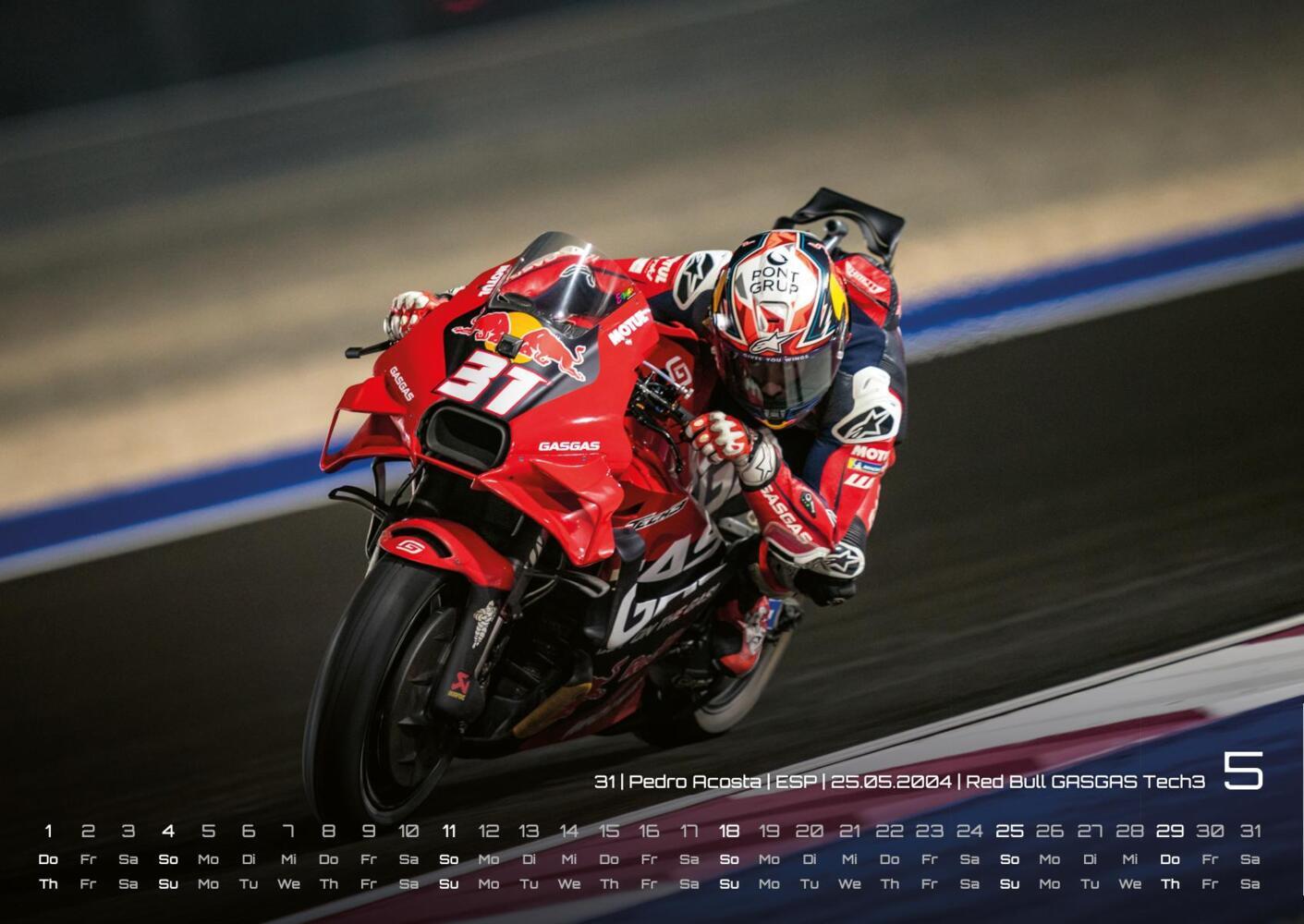 Bild: 9783986734022 | Motorrad Grand Prix 2025 - Kalender MotoGP DIN A2 | GP-Fever.de | 2025