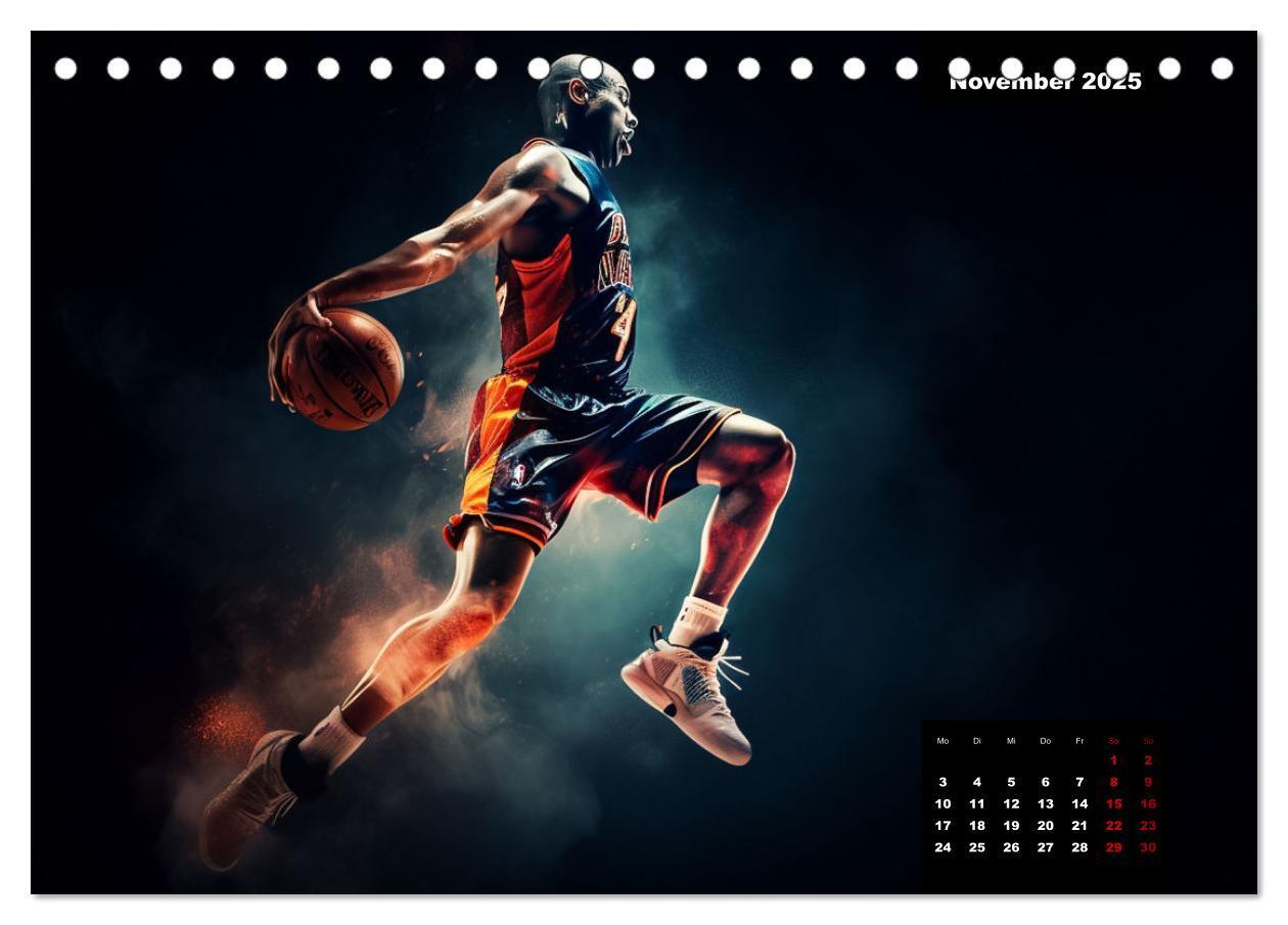 Bild: 9783383905667 | Faszination Basketball (Tischkalender 2025 DIN A5 quer), CALVENDO...