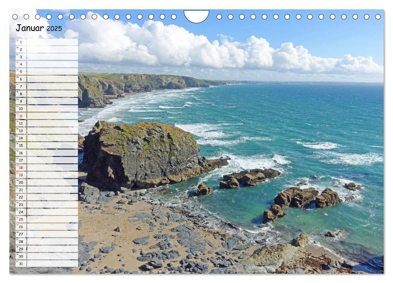 Bild: 9783435311927 | Cornwall. Terminkalender (Wandkalender 2025 DIN A4 quer), CALVENDO...