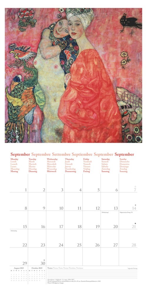 Bild: 4002725994004 | NEUMANN - Gustav Klimt 2025 Broschürenkalender, 30x30cm,...