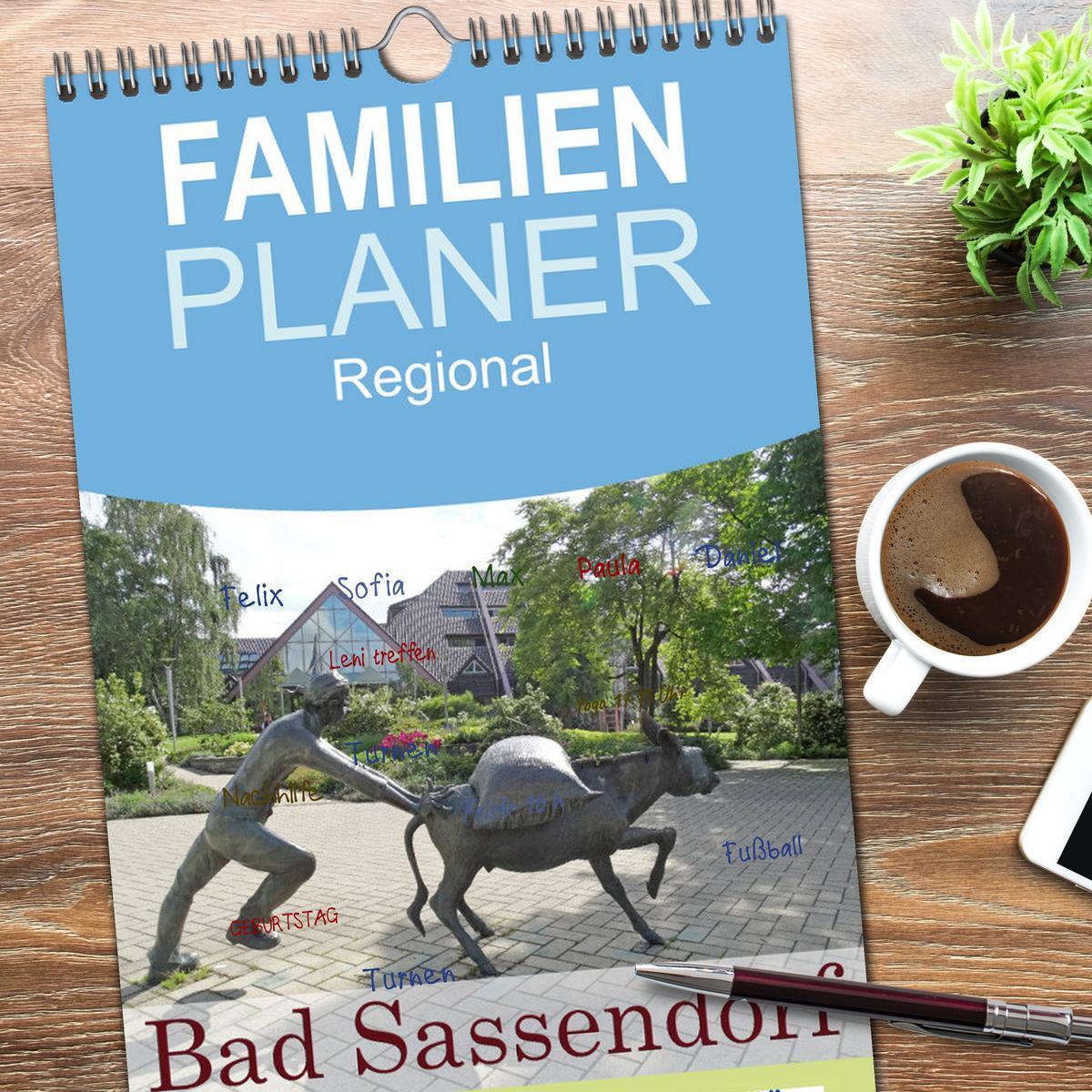 Bild: 9783457106860 | Familienplaner 2025 - Bad Sassendorf mit 5 Spalten (Wandkalender,...