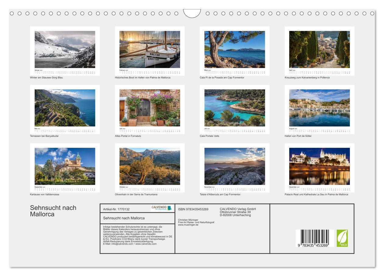 Bild: 9783435453269 | Sehnsucht nach Mallorca (Wandkalender 2025 DIN A3 quer), CALVENDO...