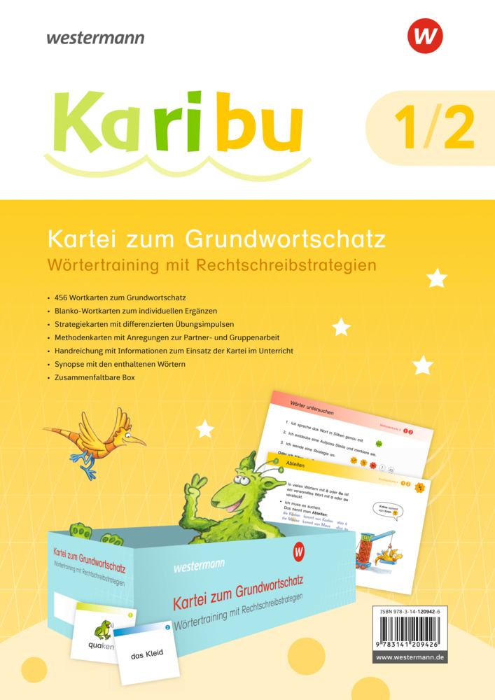 Cover: 9783141209426 | Karibu - Ausgabe 2016 | Kartei zum Grundwortschatz 1 / 2 | Stück