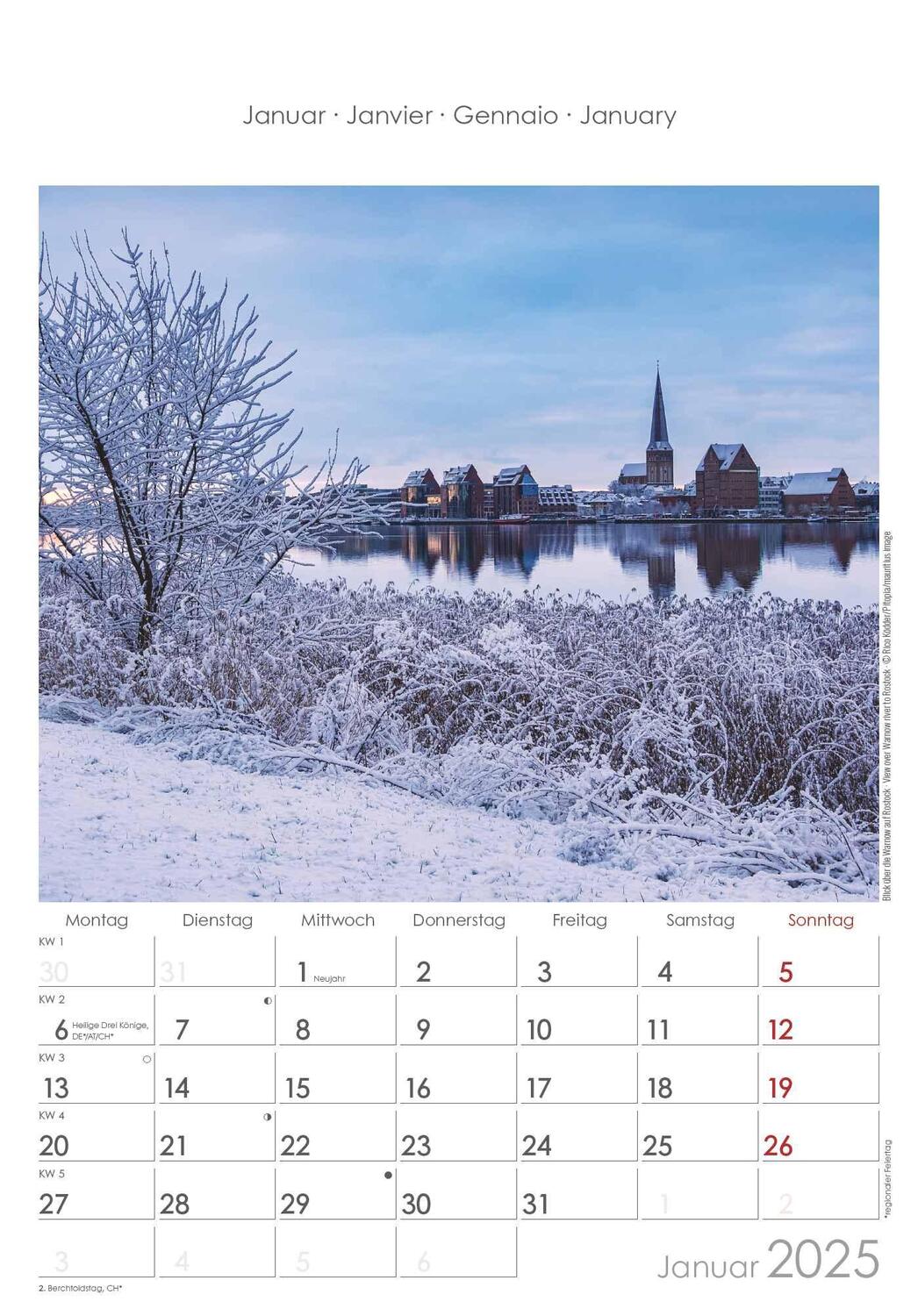 Bild: 4251732341169 | Mecklenburg-Vorpommern 2025 - Bild-Kalender 23,7x34 cm -...