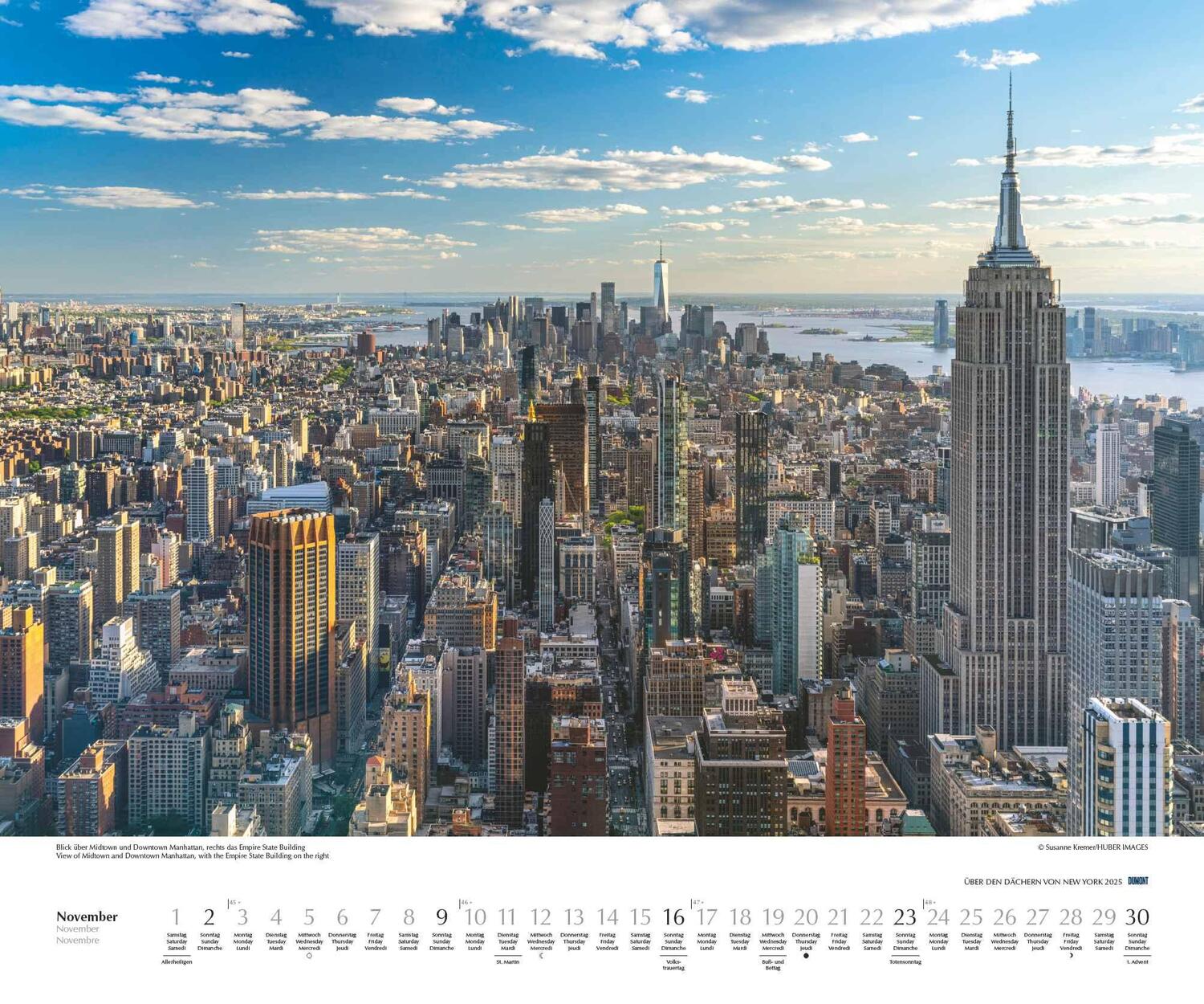 Bild: 4250809653754 | Über den Dächern von New York 2025 - Städte-Reise-Kalender -...