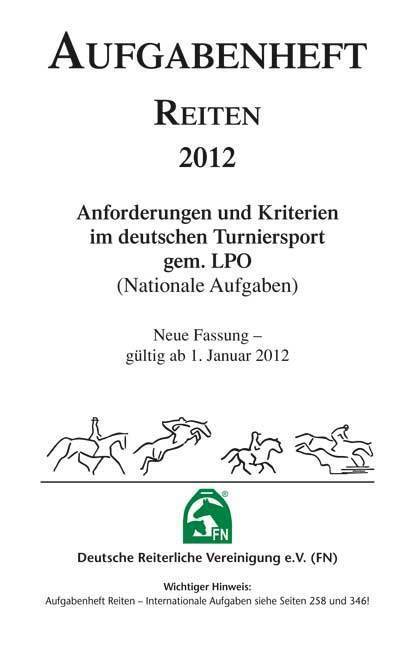 Bild: 9783885424154 | Aufgabenheft Reiten 2018 (Nationale Aufgaben) | e.V. | Stück | 404 S.