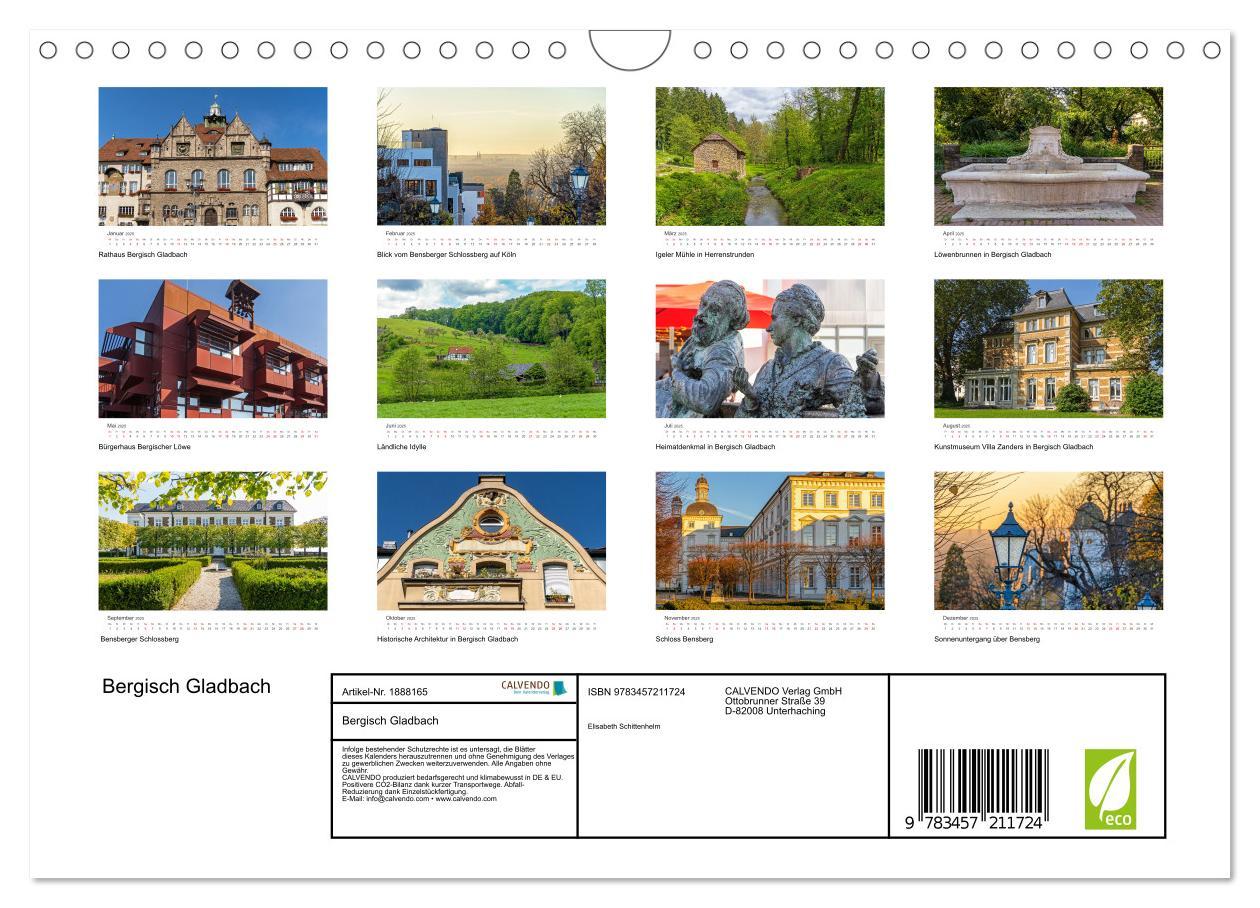 Bild: 9783457211724 | Bergisch Gladbach (Wandkalender 2025 DIN A4 quer), CALVENDO...