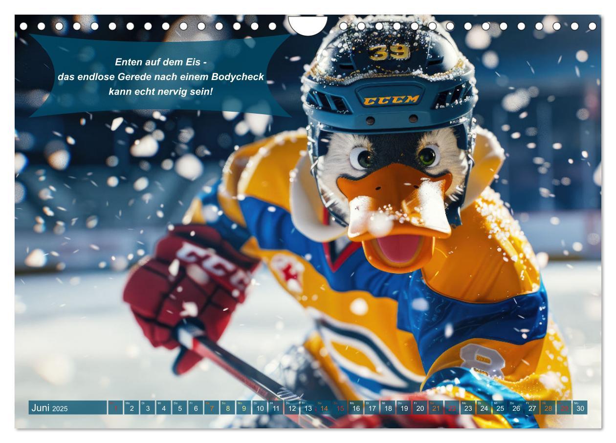 Bild: 9783457160633 | Der tierisch lustige Eishockey Kalender (Wandkalender 2025 DIN A4...